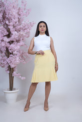 Exude Citrus A-Line Skirt